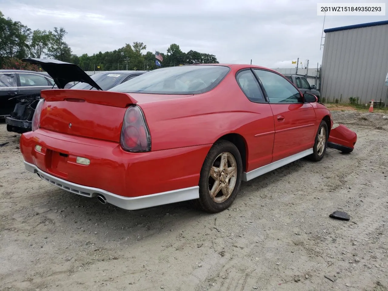 2004 Chevrolet Monte Carlo Ss Supercharged VIN: 2G1WZ151849350293 Lot: 63987774