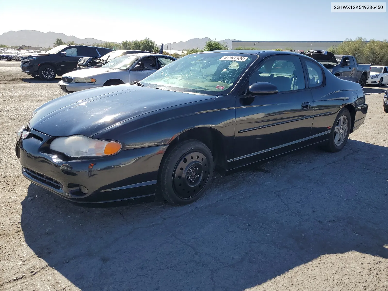 2004 Chevrolet Monte Carlo Ss VIN: 2G1WX12K549236450 Lot: 67001384