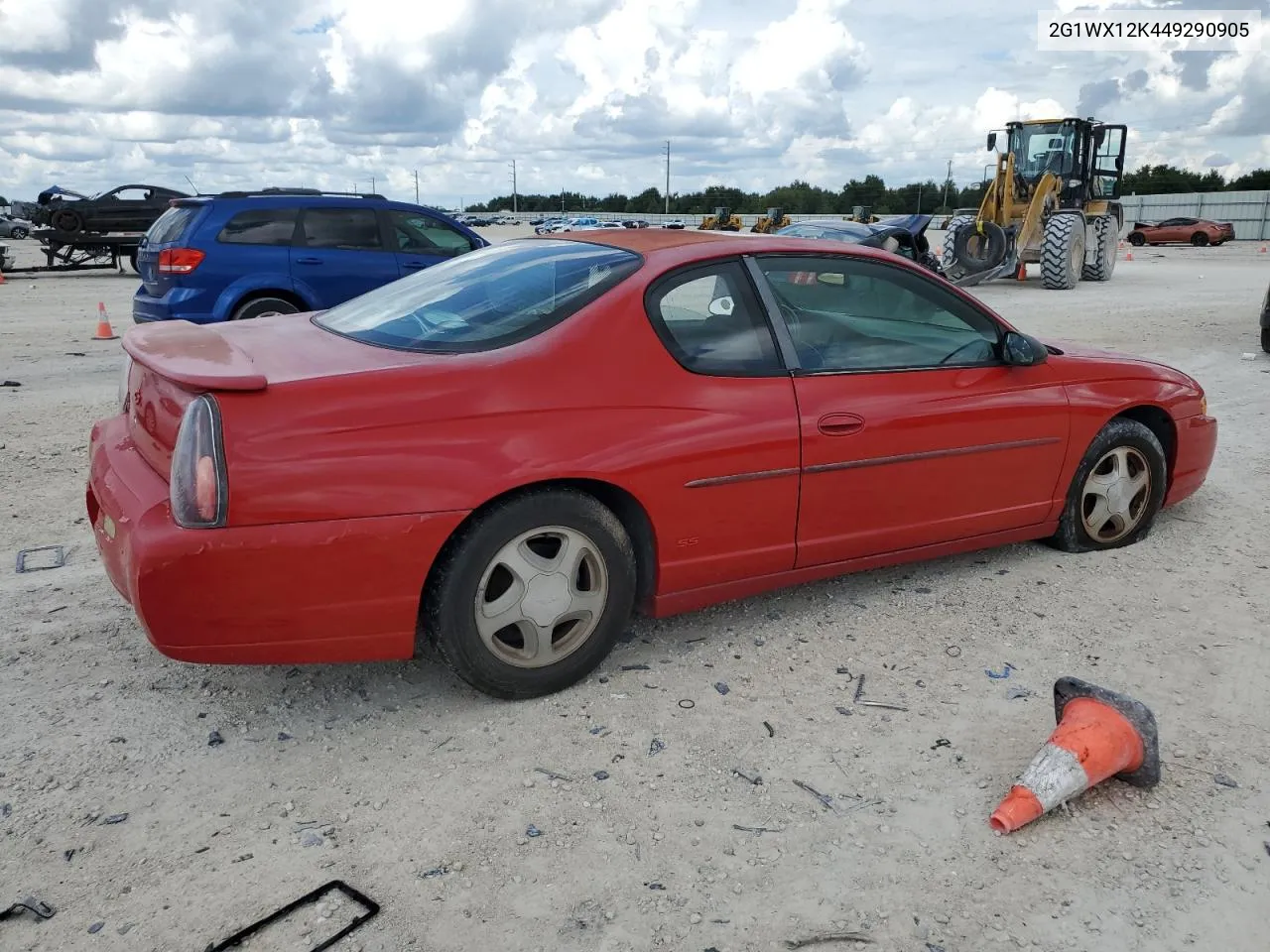 2004 Chevrolet Monte Carlo Ss VIN: 2G1WX12K449290905 Lot: 70994054