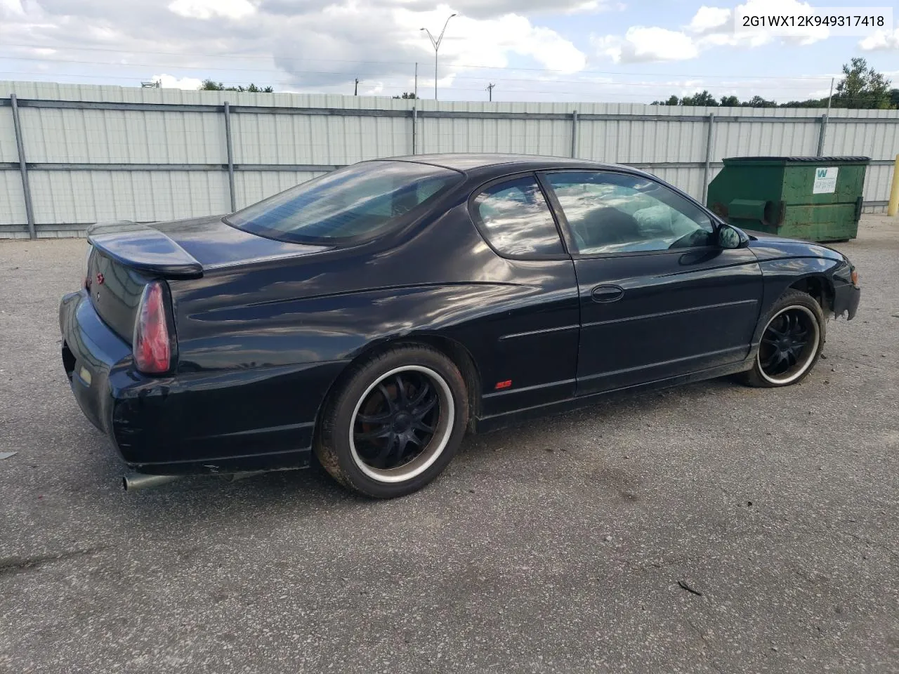 2G1WX12K949317418 2004 Chevrolet Monte Carlo Ss