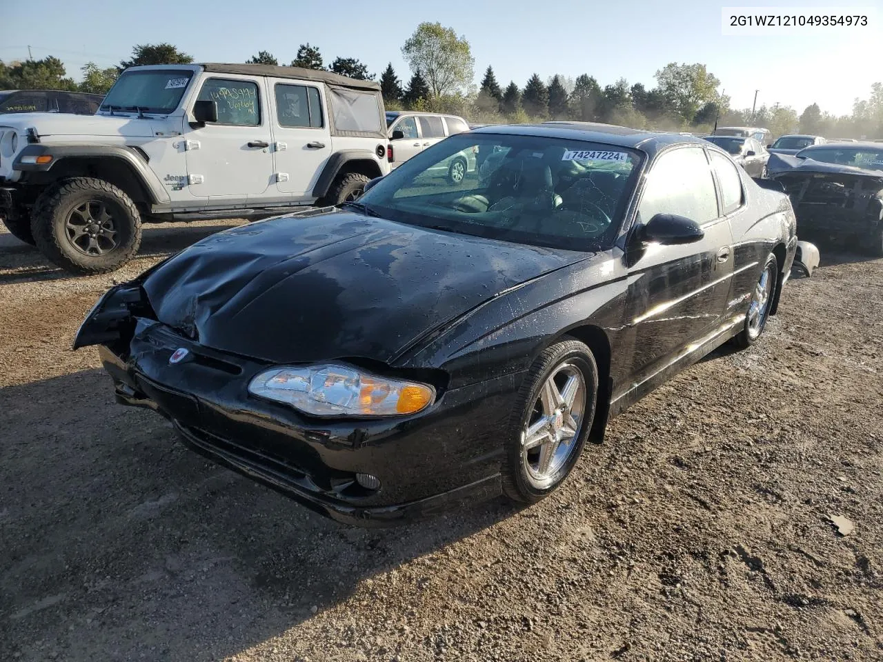 2004 Chevrolet Monte Carlo Ss Supercharged VIN: 2G1WZ121049354973 Lot: 74247224