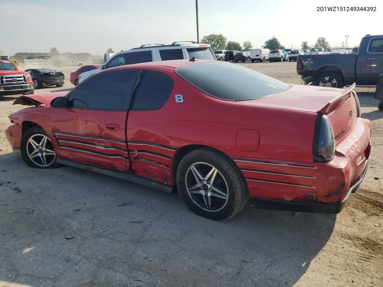 2004 Chevrolet Monte Carlo Ss Supercharged VIN: 2G1WZ151249344392 Lot: 76734674