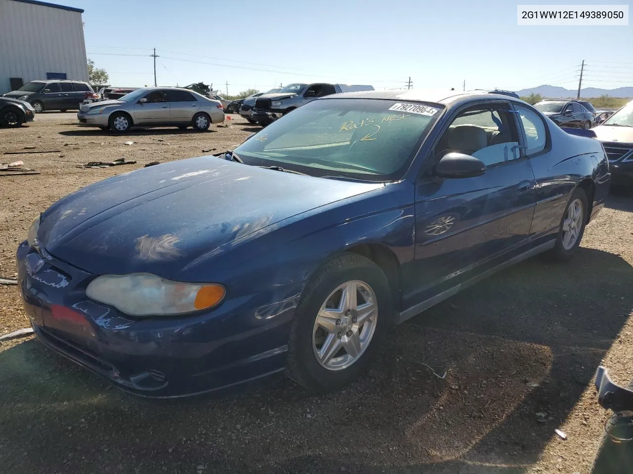 2004 Chevrolet Monte Carlo Ls VIN: 2G1WW12E149389050 Lot: 79270984