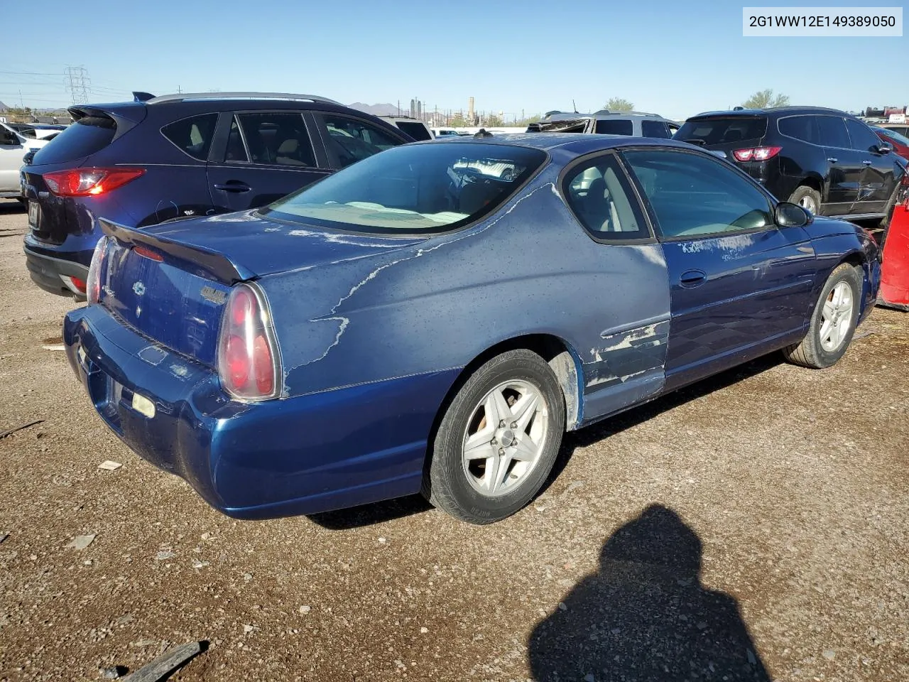 2004 Chevrolet Monte Carlo Ls VIN: 2G1WW12E149389050 Lot: 79270984