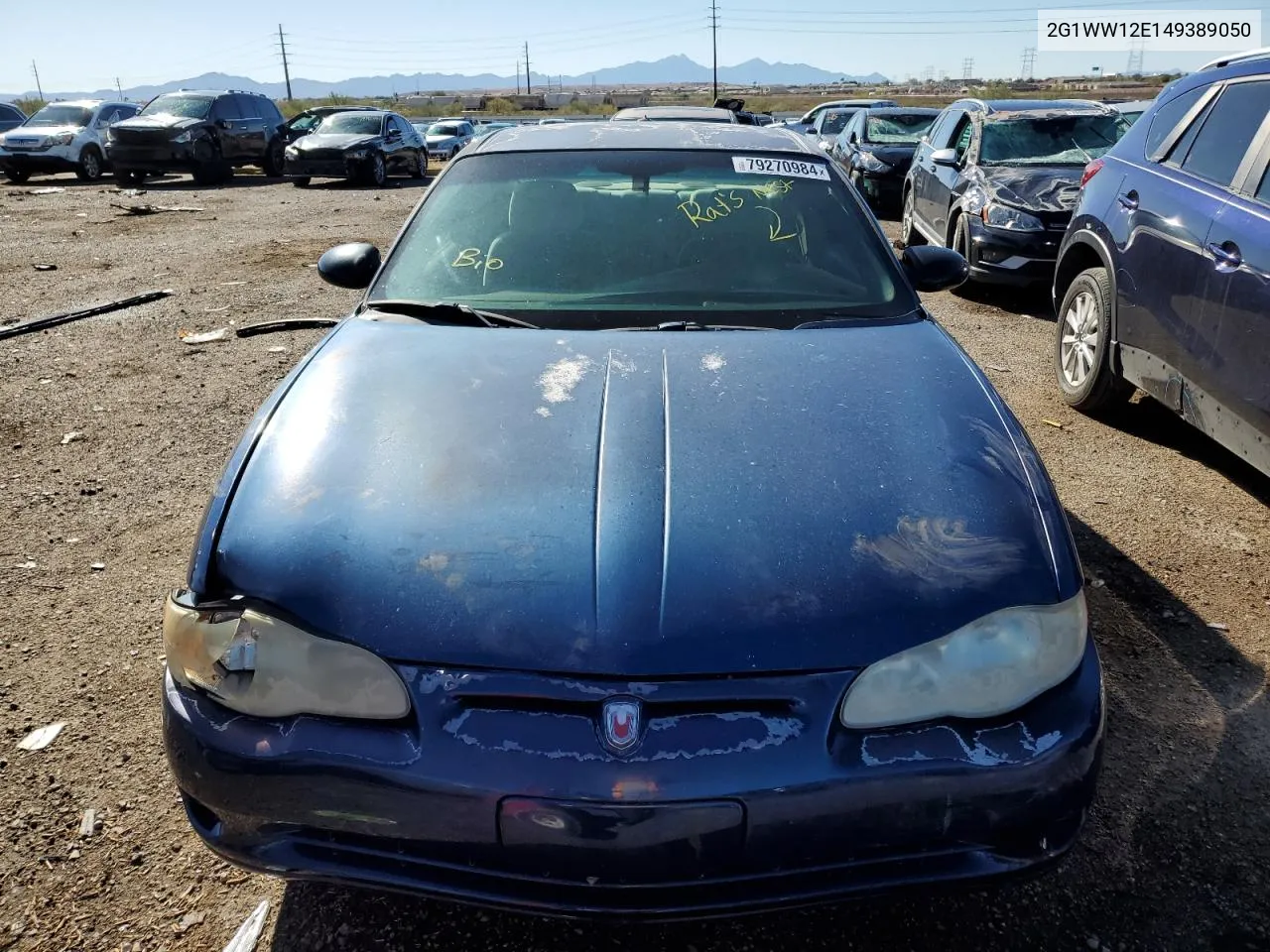 2004 Chevrolet Monte Carlo Ls VIN: 2G1WW12E149389050 Lot: 79270984