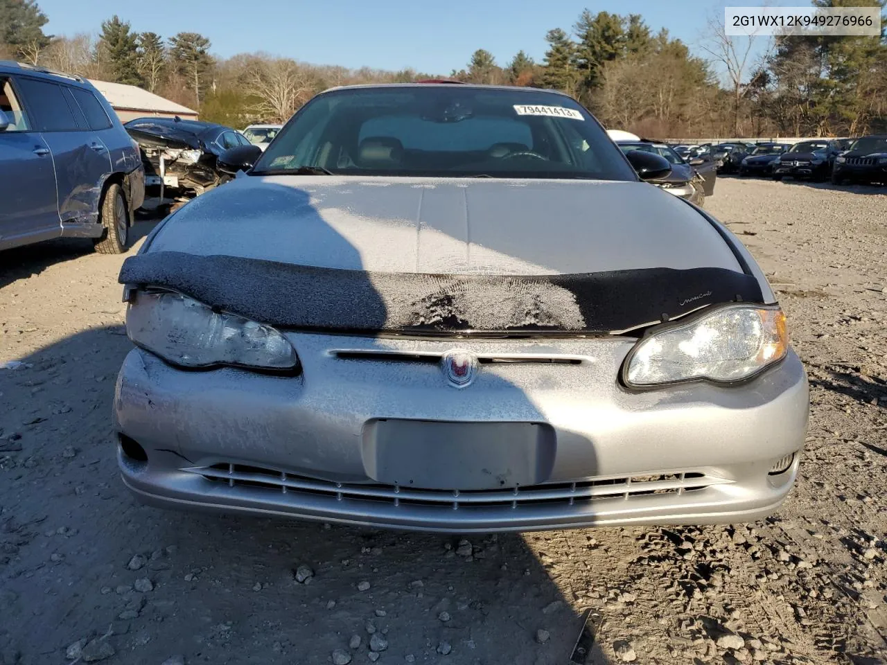 2004 Chevrolet Monte Carlo Ss VIN: 2G1WX12K949276966 Lot: 79441413