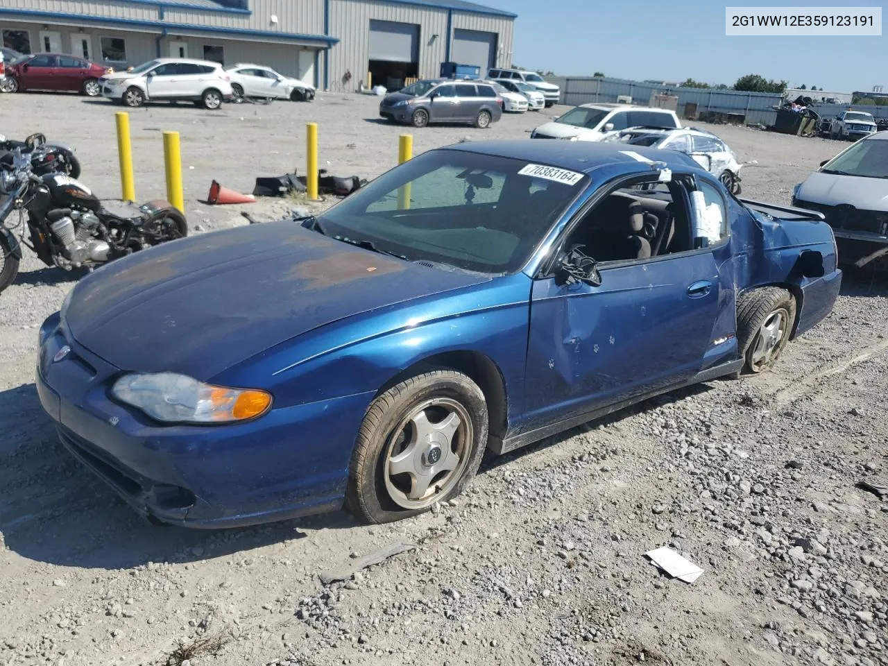 2005 Chevrolet Monte Carlo Ls VIN: 2G1WW12E359123191 Lot: 70383164