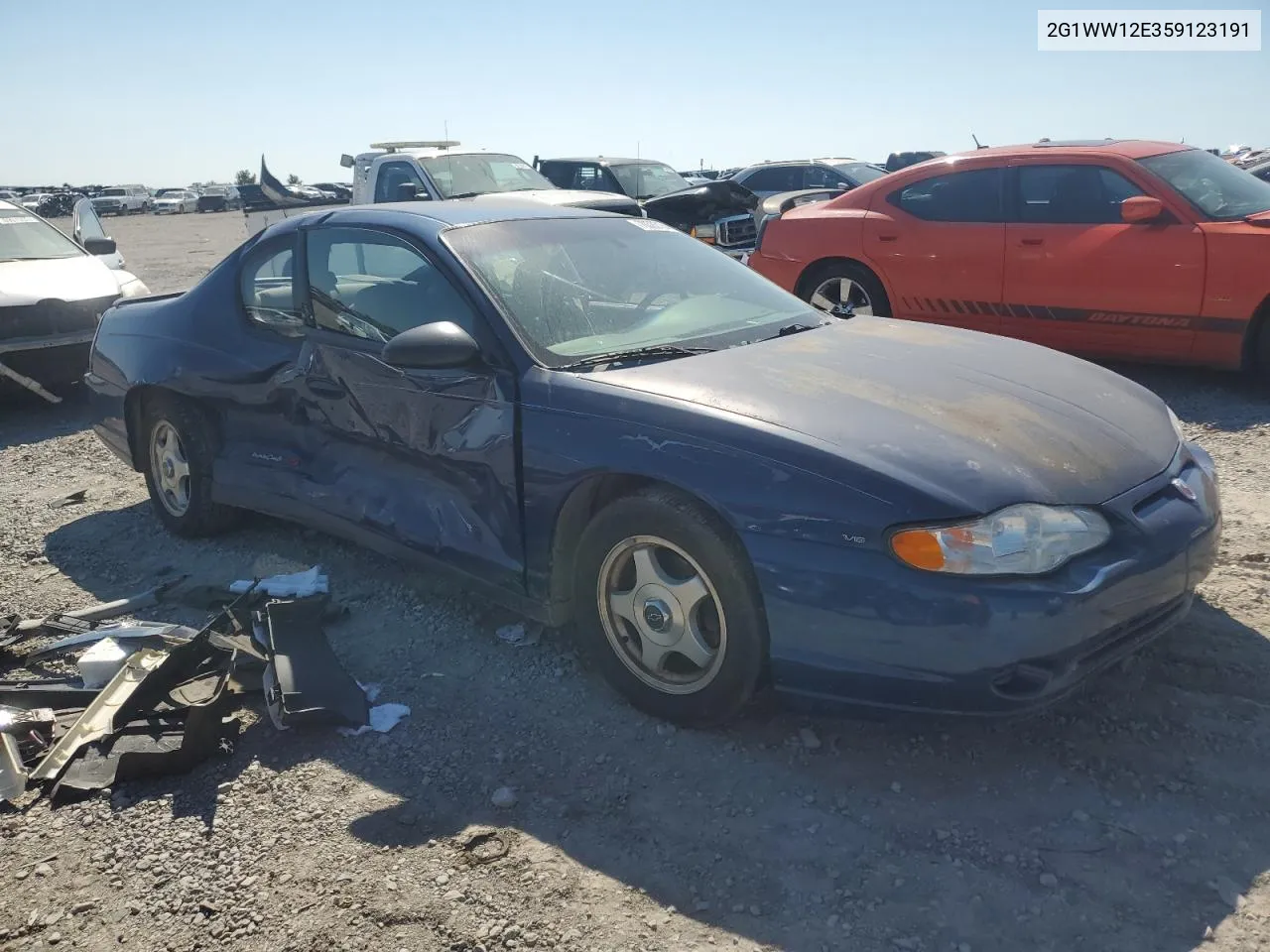 2005 Chevrolet Monte Carlo Ls VIN: 2G1WW12E359123191 Lot: 70383164