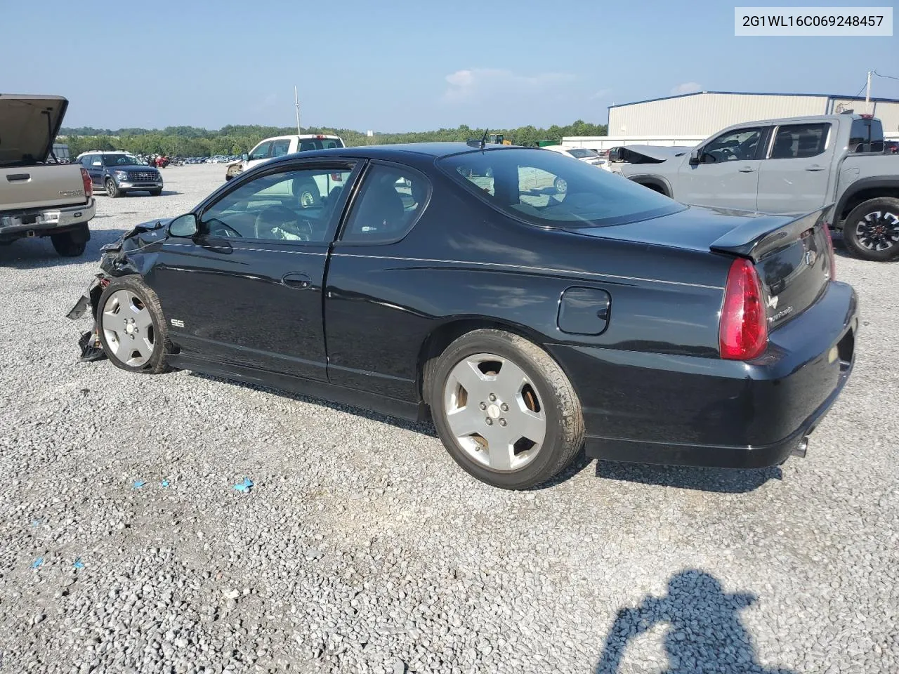 2006 Chevrolet Monte Carlo Ss VIN: 2G1WL16C069248457 Lot: 69178204