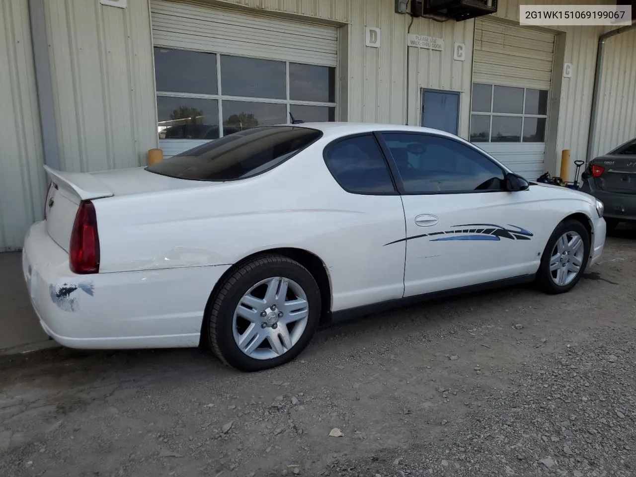 2006 Chevrolet Monte Carlo Lt VIN: 2G1WK151069199067 Lot: 70265084