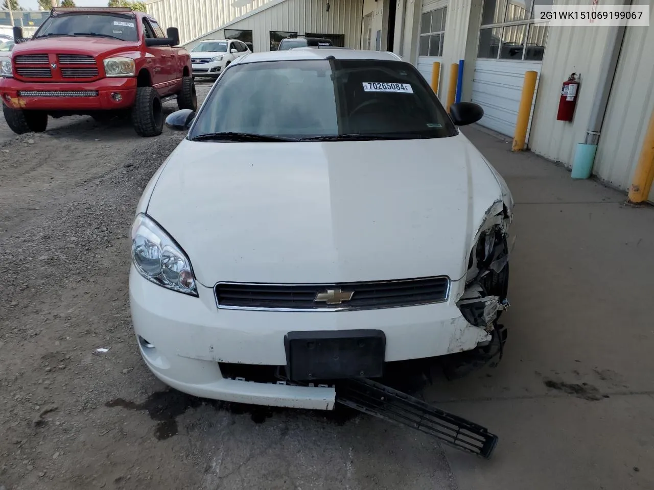 2G1WK151069199067 2006 Chevrolet Monte Carlo Lt