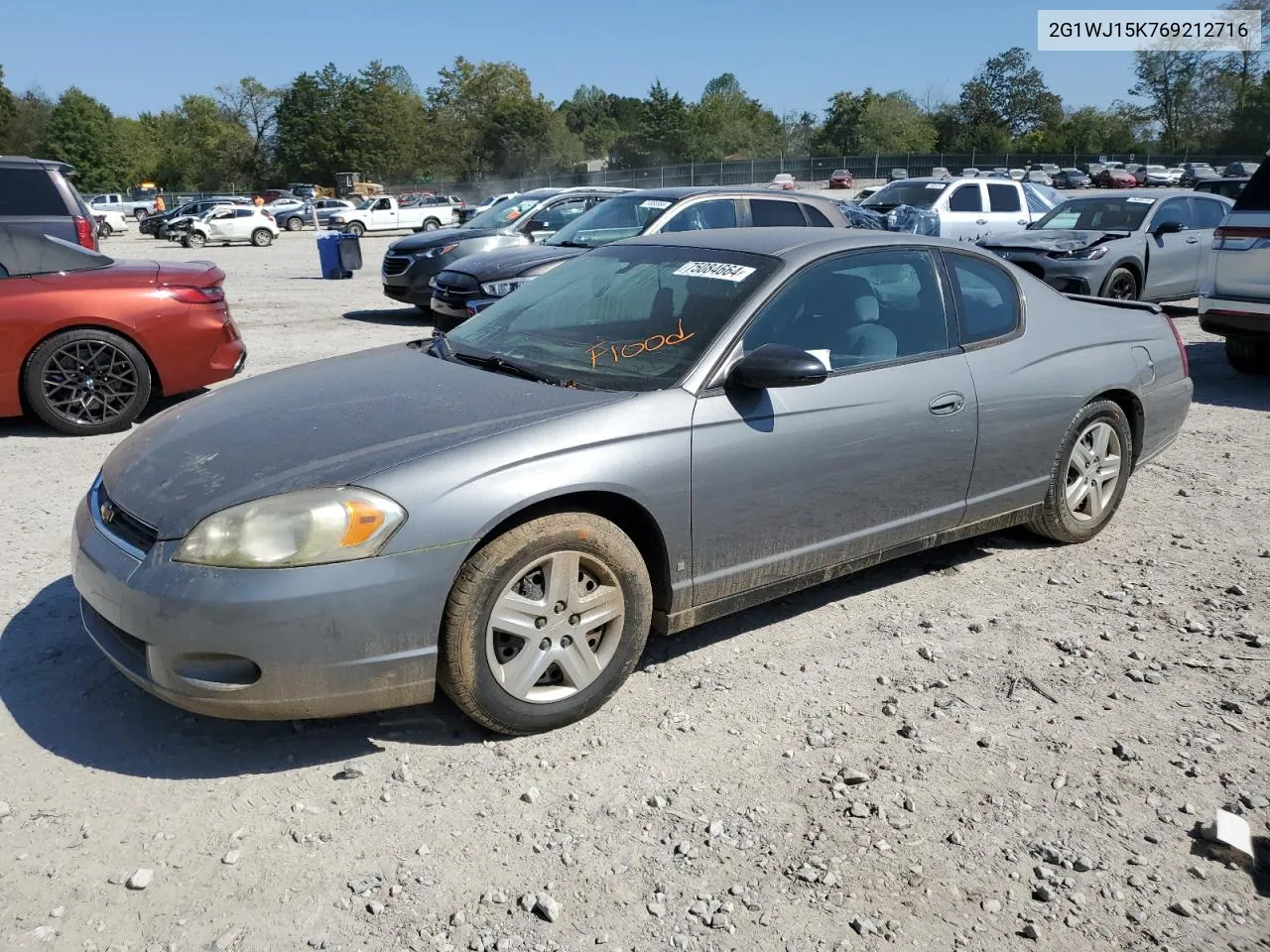 2006 Chevrolet Monte Carlo Ls VIN: 2G1WJ15K769212716 Lot: 75084664