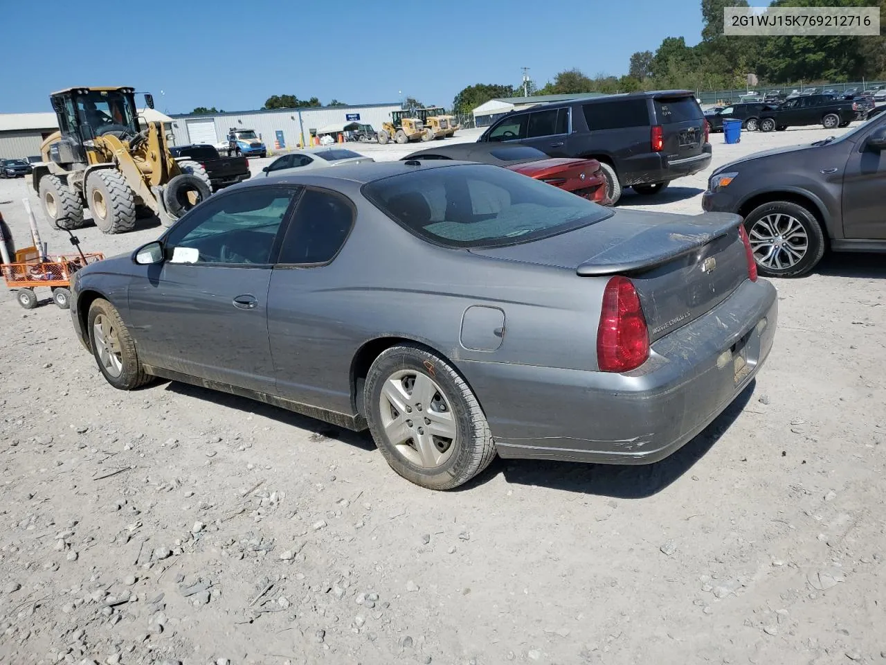 2006 Chevrolet Monte Carlo Ls VIN: 2G1WJ15K769212716 Lot: 75084664