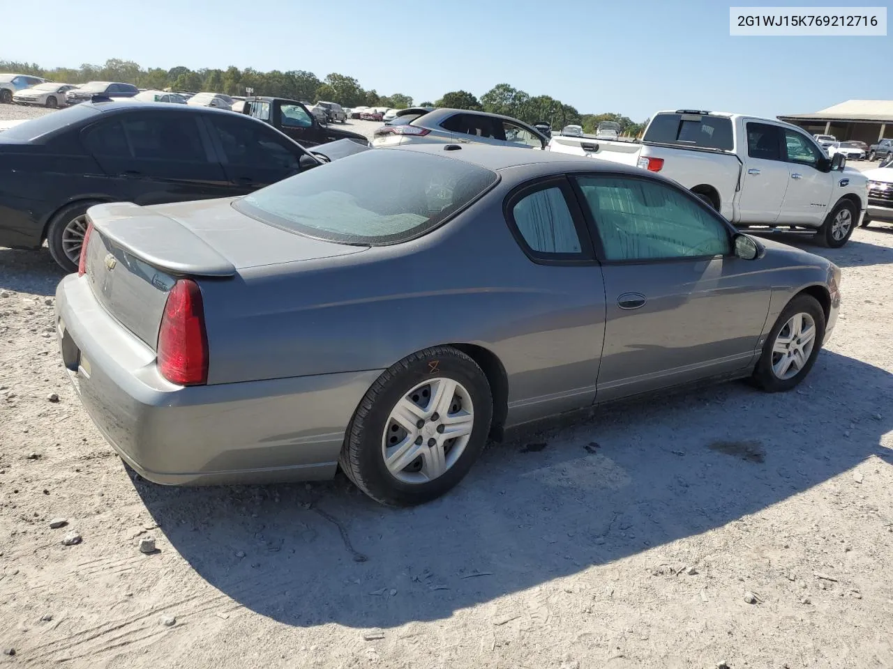 2006 Chevrolet Monte Carlo Ls VIN: 2G1WJ15K769212716 Lot: 75084664