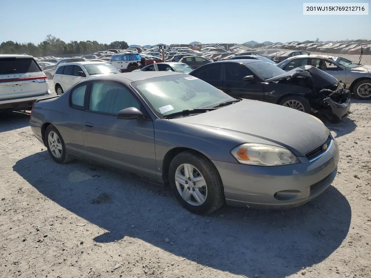 2006 Chevrolet Monte Carlo Ls VIN: 2G1WJ15K769212716 Lot: 75084664