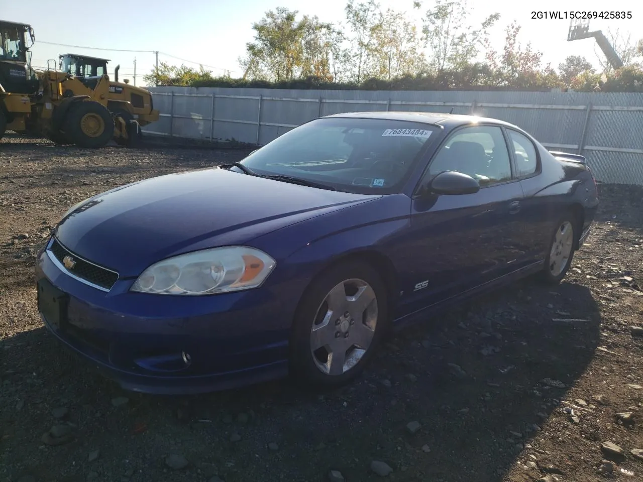 2006 Chevrolet Monte Carlo Ss VIN: 2G1WL15C269425835 Lot: 76843484