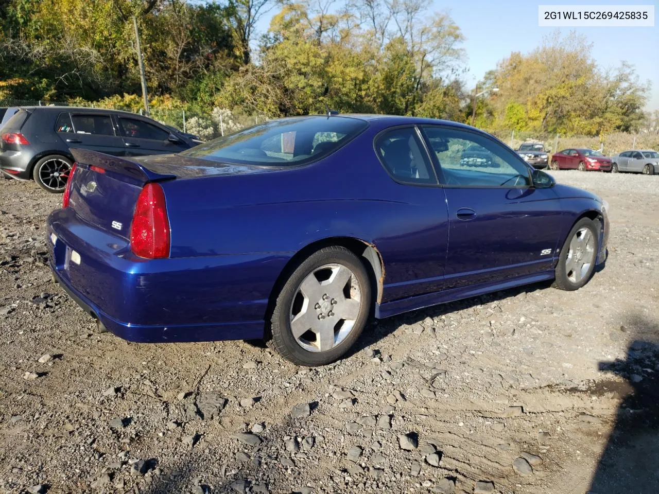 2006 Chevrolet Monte Carlo Ss VIN: 2G1WL15C269425835 Lot: 76843484