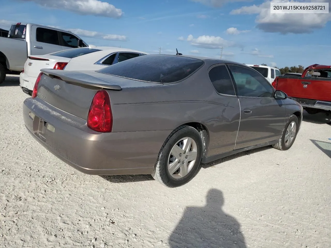 2006 Chevrolet Monte Carlo Ls VIN: 2G1WJ15KX69258721 Lot: 77140254