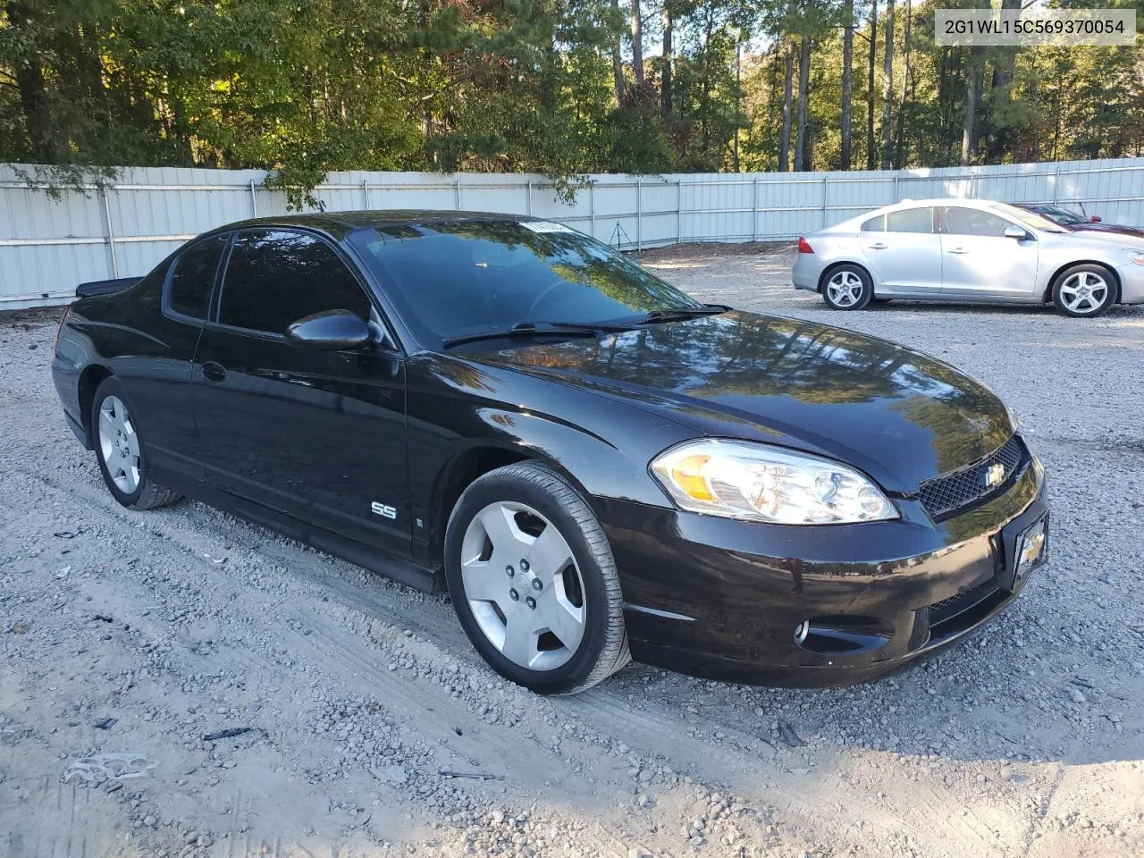 2006 Chevrolet Monte Carlo Ss VIN: 2G1WL15C569370054 Lot: 77416284