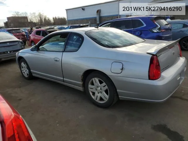 2007 Chevrolet Monte Carlo Lt VIN: 2G1WK15K279416290 Lot: 48067944