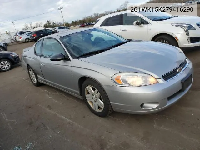 2007 Chevrolet Monte Carlo Lt VIN: 2G1WK15K279416290 Lot: 48067944