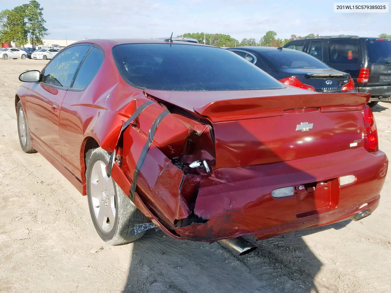 2007 Chevrolet Monte Carlo Ss VIN: 2G1WL15C579385025 Lot: 70409314