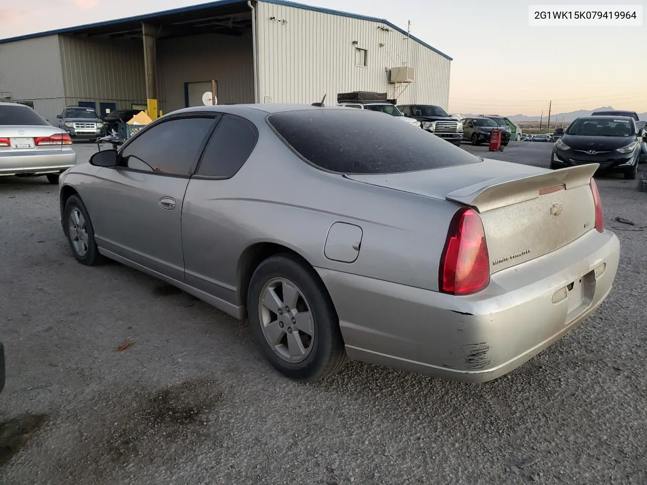 2007 Chevrolet Monte Carlo Lt VIN: 2G1WK15K079419964 Lot: 75769884