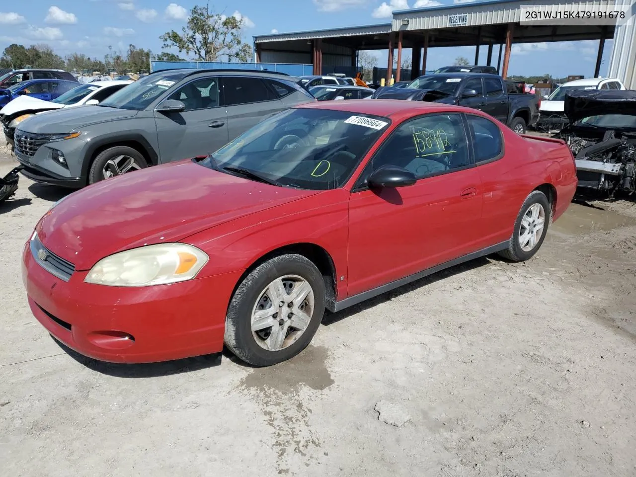 2007 Chevrolet Monte Carlo Ls VIN: 2G1WJ15K479191678 Lot: 77086664