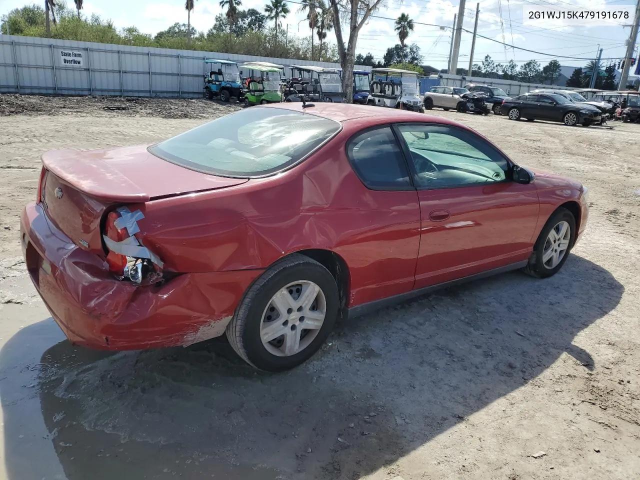 2007 Chevrolet Monte Carlo Ls VIN: 2G1WJ15K479191678 Lot: 77086664