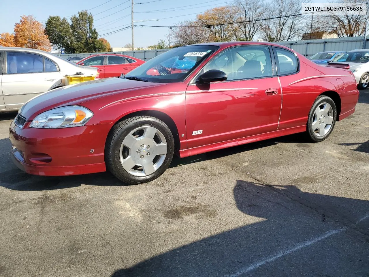 2007 Chevrolet Monte Carlo Ss VIN: 2G1WL15C379186636 Lot: 77616774