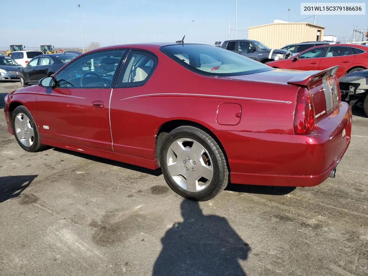 2007 Chevrolet Monte Carlo Ss VIN: 2G1WL15C379186636 Lot: 77616774