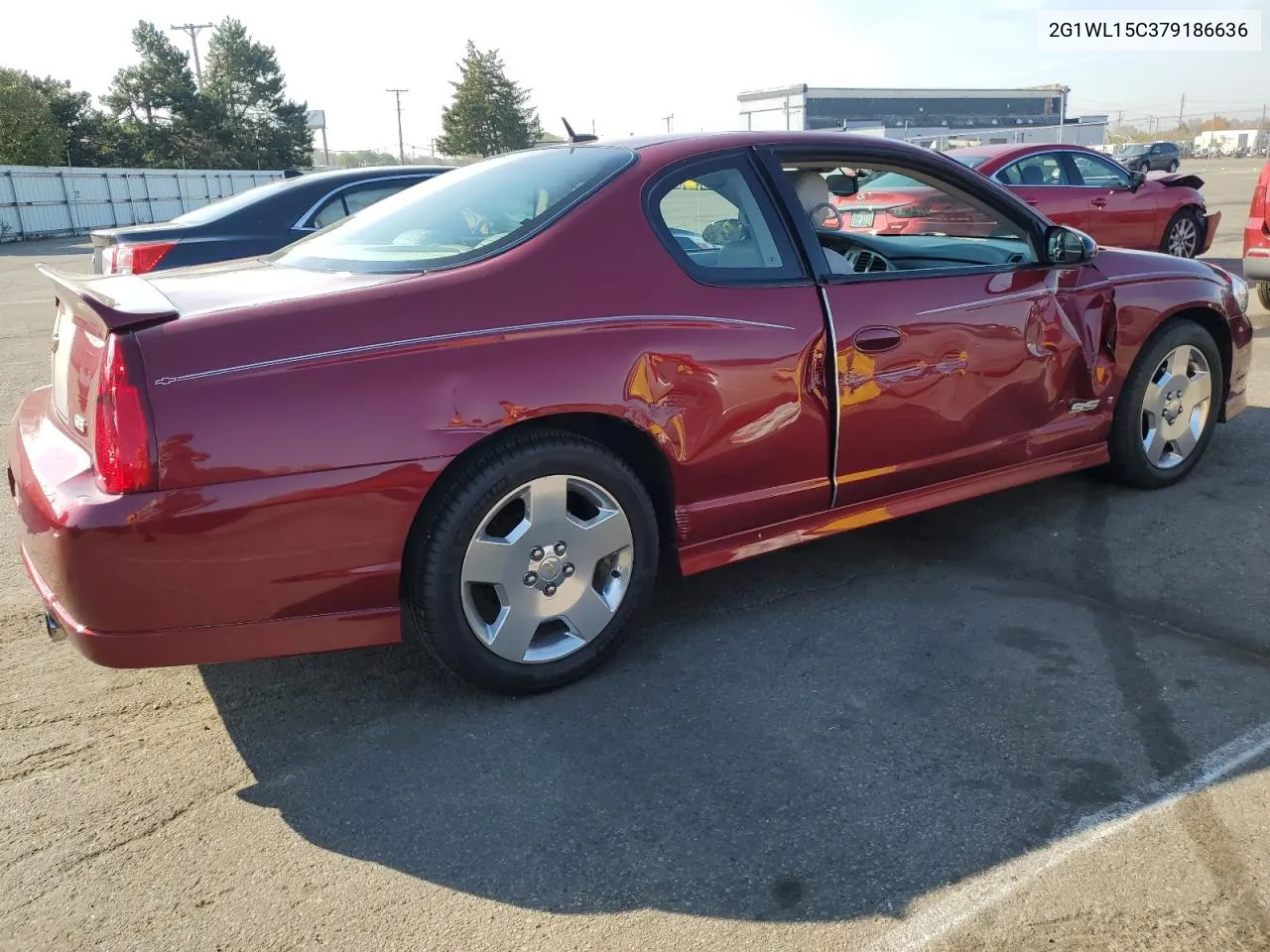 2007 Chevrolet Monte Carlo Ss VIN: 2G1WL15C379186636 Lot: 77616774