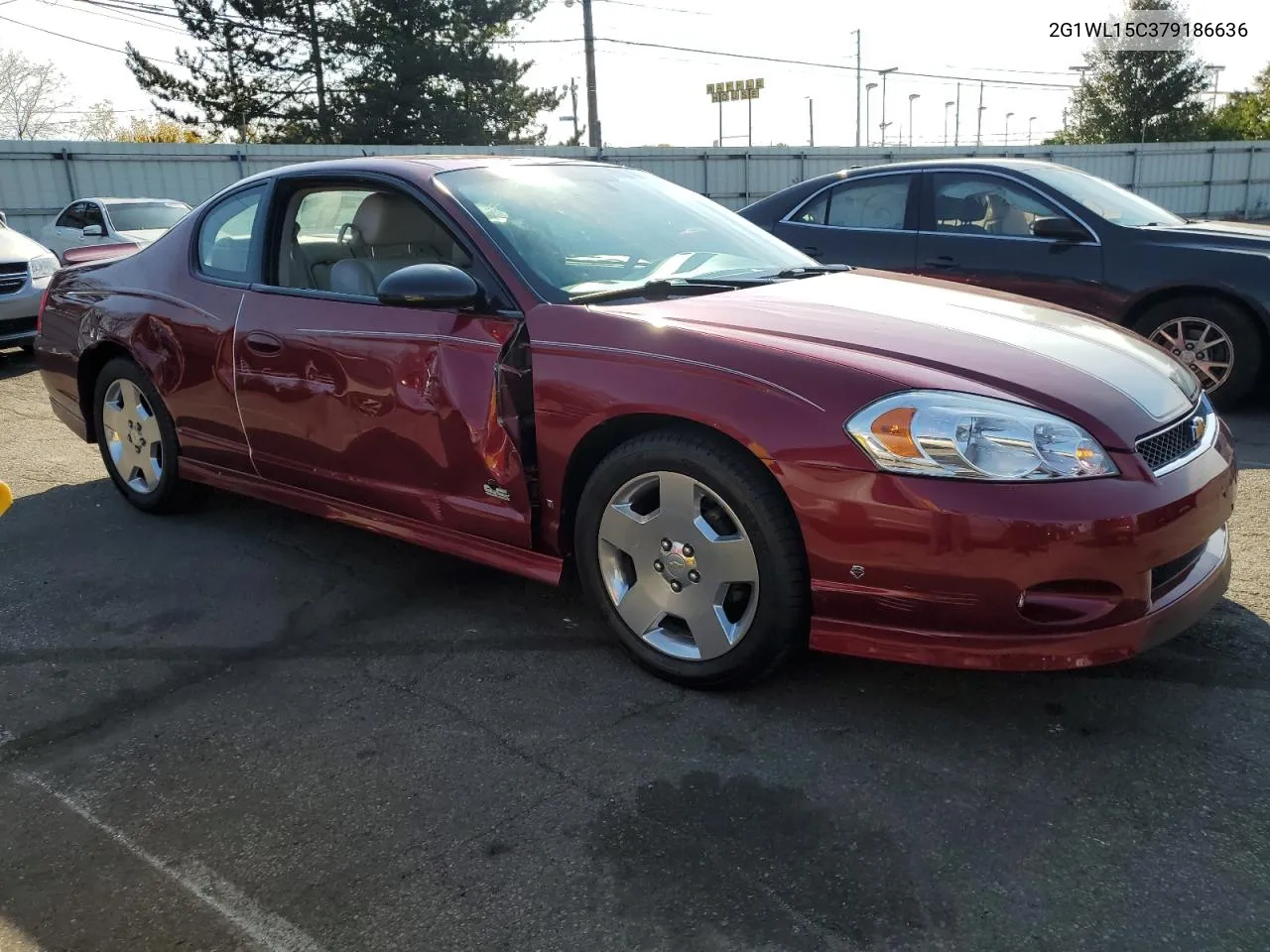 2007 Chevrolet Monte Carlo Ss VIN: 2G1WL15C379186636 Lot: 77616774