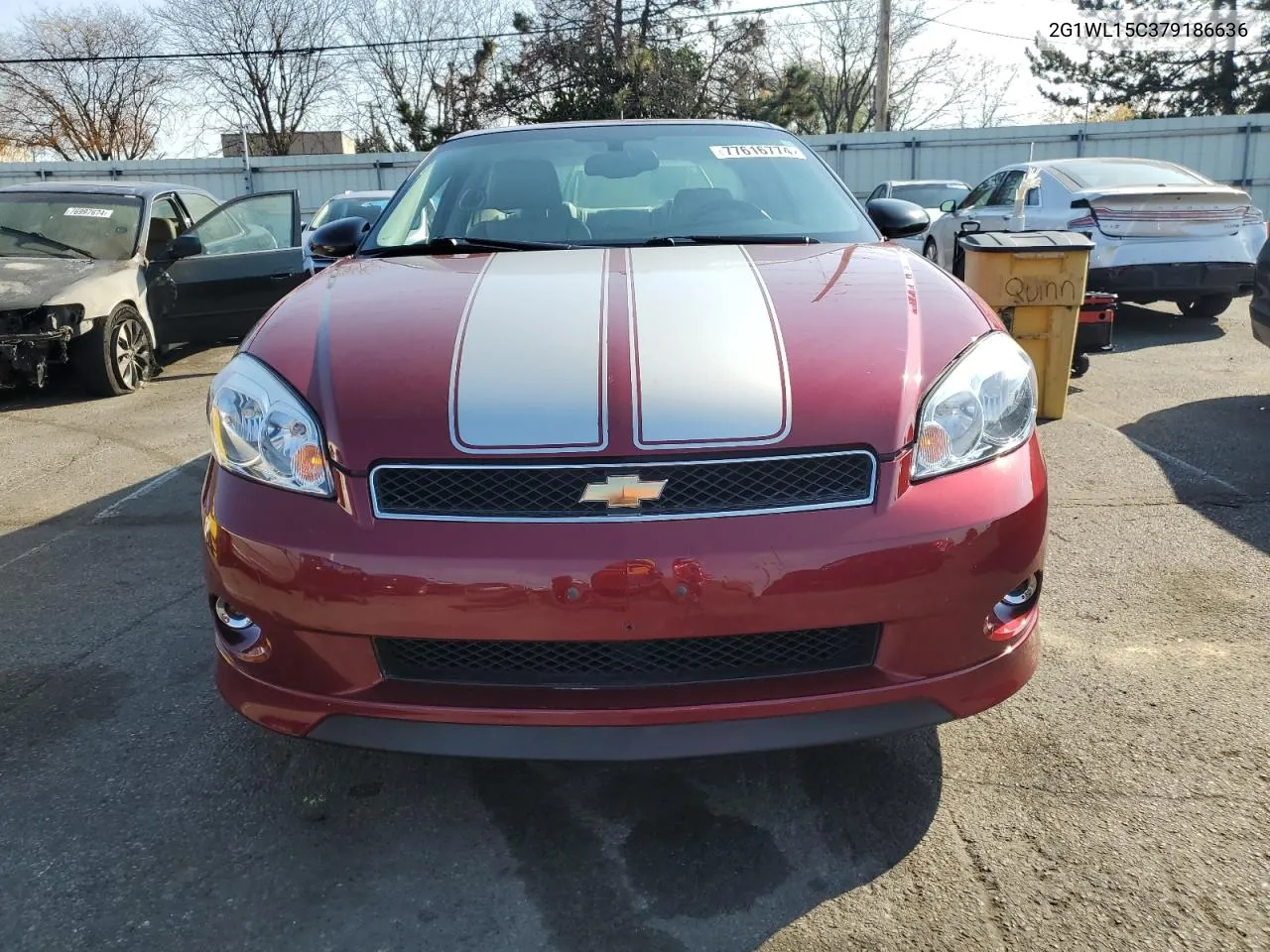 2007 Chevrolet Monte Carlo Ss VIN: 2G1WL15C379186636 Lot: 77616774