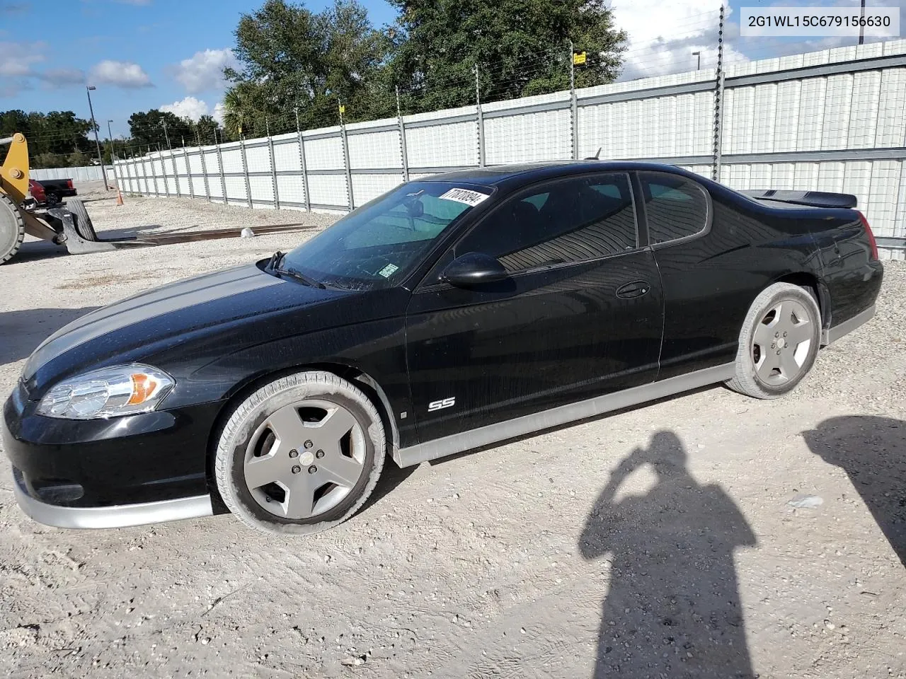 2007 Chevrolet Monte Carlo Ss VIN: 2G1WL15C679156630 Lot: 77870894