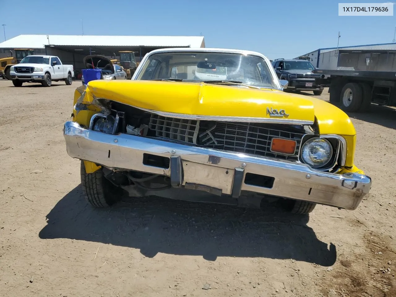 1974 Chevrolet Nova VIN: 1X17D4L179636 Lot: 58634494