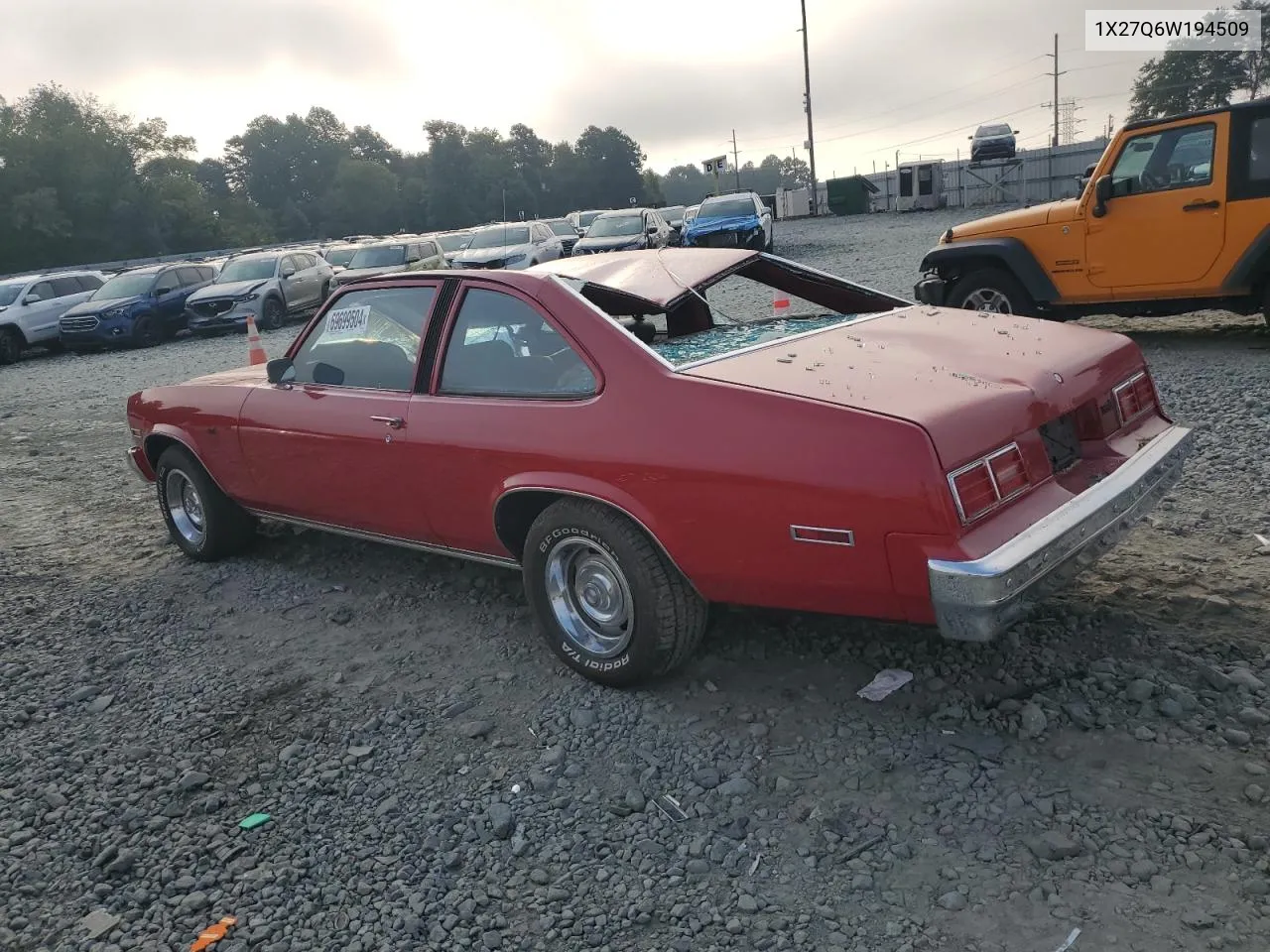 1976 Chevrolet Nova VIN: 1X27Q6W194509 Lot: 69699504