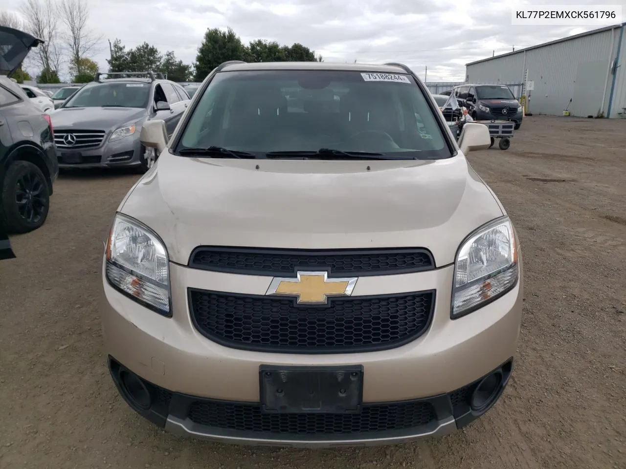 2012 Chevrolet Orlando Lt VIN: KL77P2EMXCK561796 Lot: 75188244