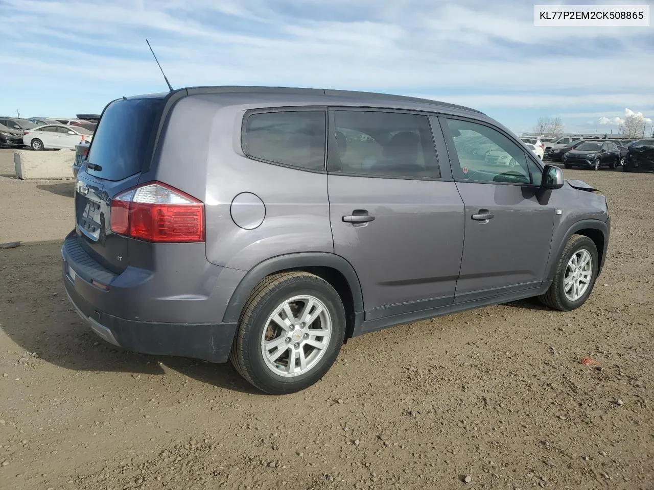 2012 Chevrolet Orlando Lt VIN: KL77P2EM2CK508865 Lot: 76769314