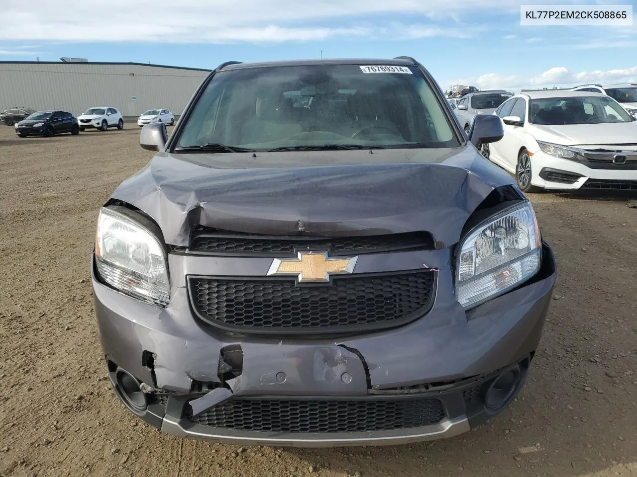 2012 Chevrolet Orlando Lt VIN: KL77P2EM2CK508865 Lot: 76769314