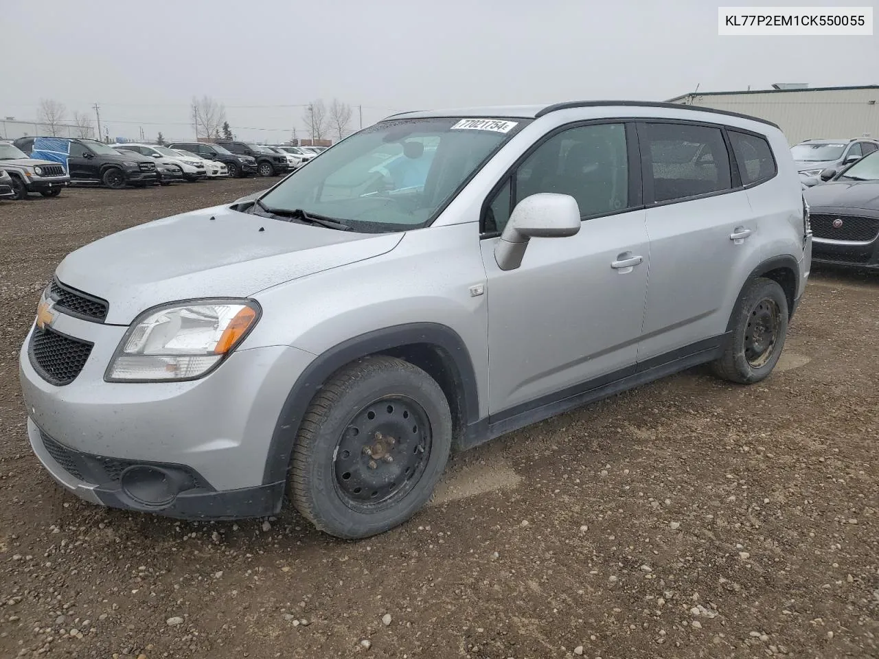 2012 Chevrolet Orlando Lt VIN: KL77P2EM1CK550055 Lot: 77021754