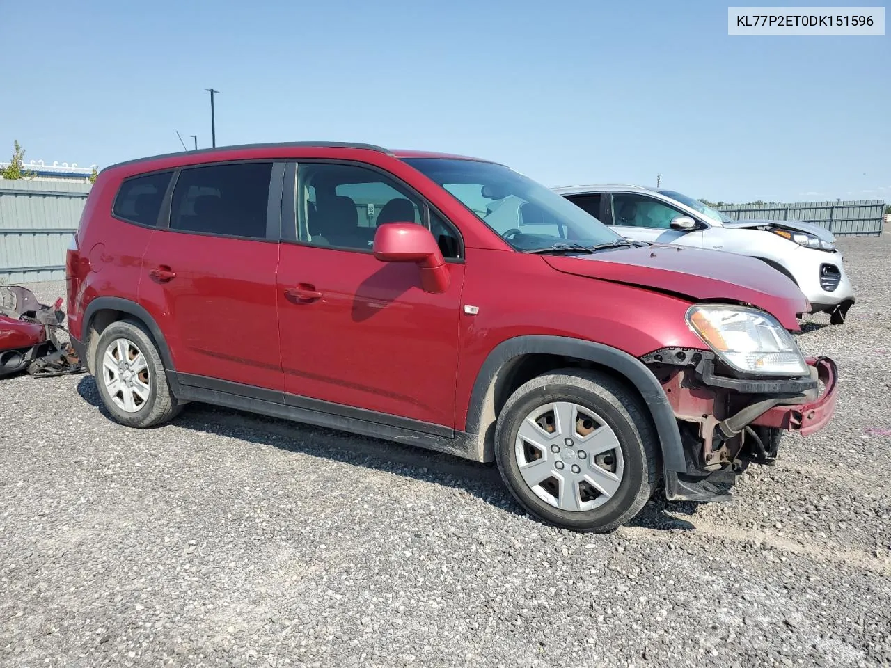 2013 Chevrolet Orlando Lt VIN: KL77P2ET0DK151596 Lot: 70224534