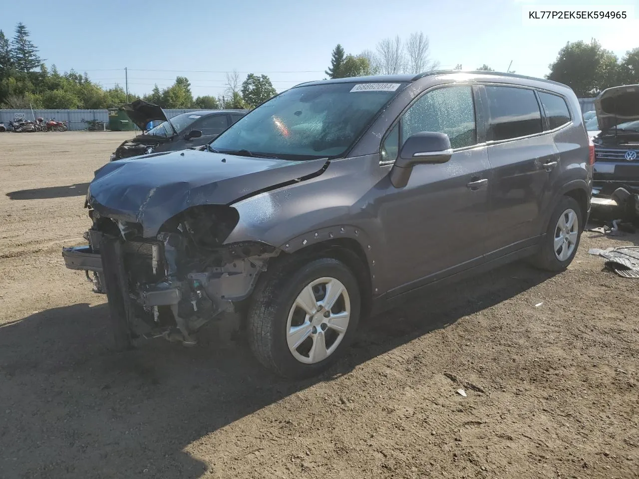 2014 Chevrolet Orlando Lt VIN: KL77P2EK5EK594965 Lot: 68862084