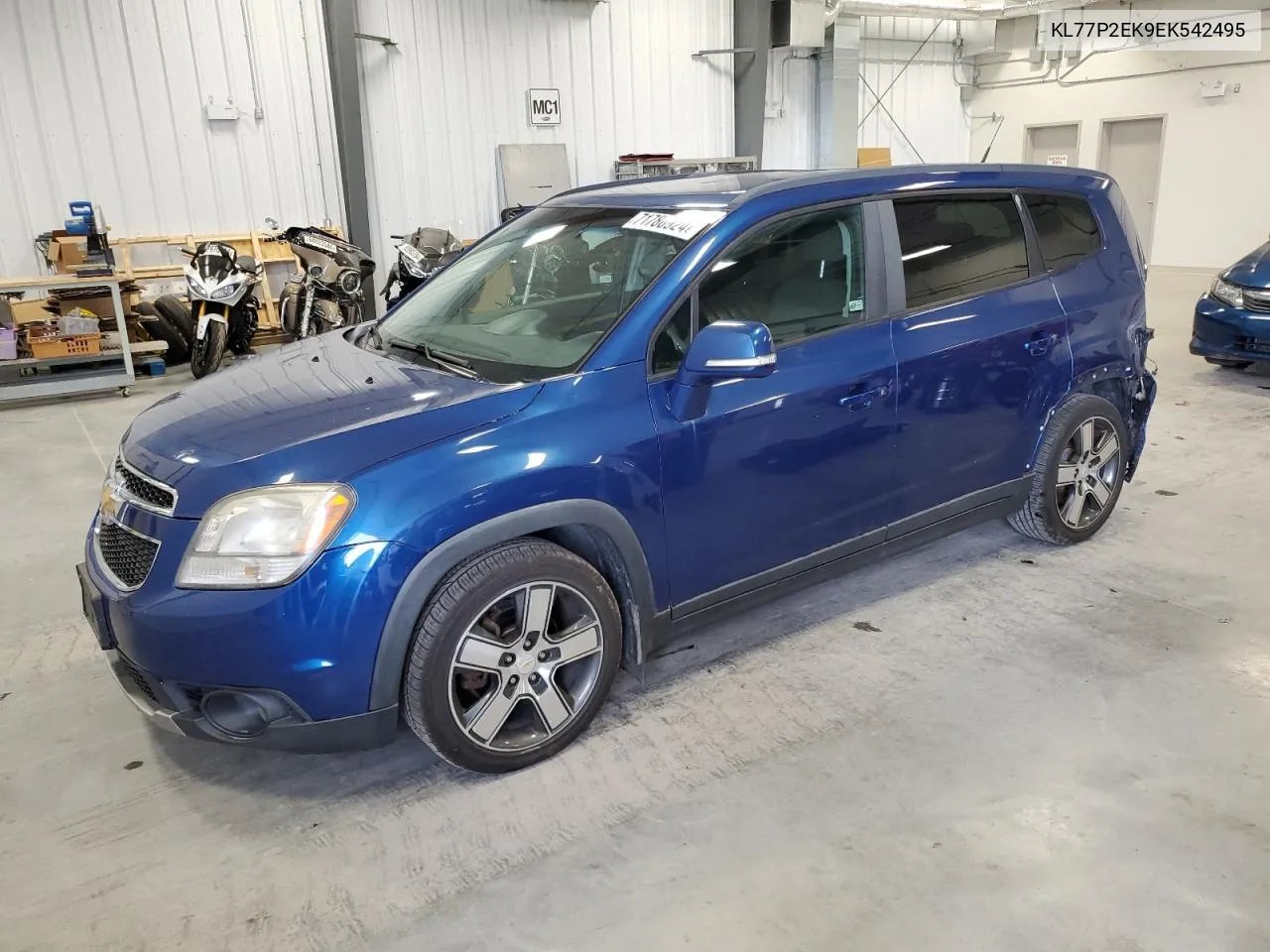 2014 Chevrolet Orlando Lt VIN: KL77P2EK9EK542495 Lot: 71786924