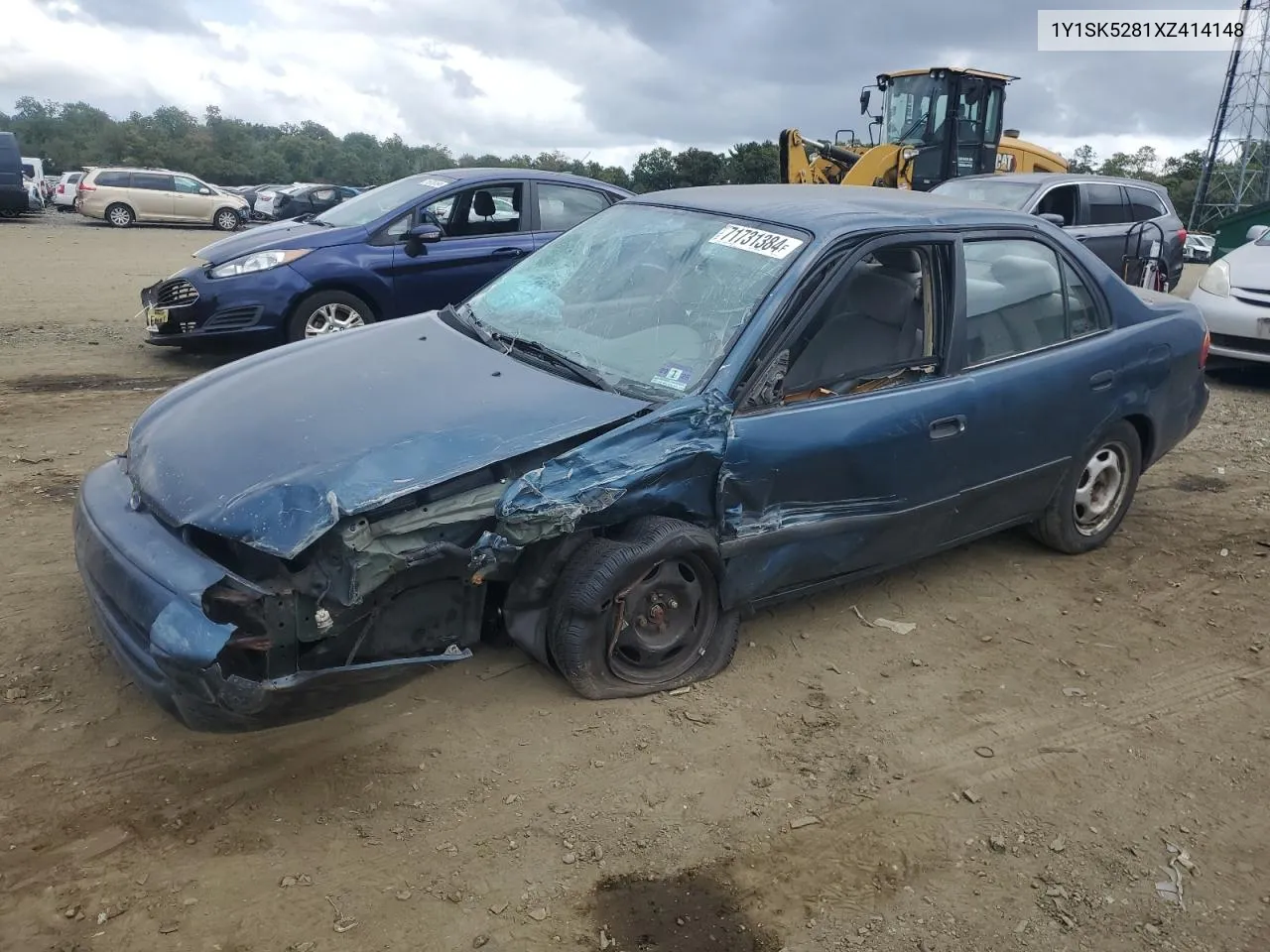 1999 Chevrolet Geo Prizm Base VIN: 1Y1SK5281XZ414148 Lot: 71731384