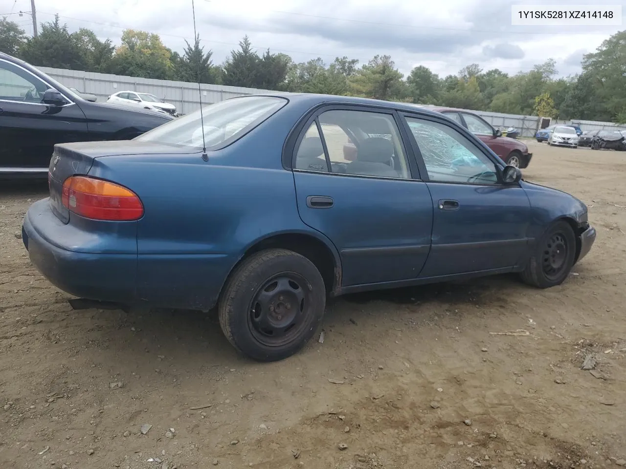 1999 Chevrolet Geo Prizm Base VIN: 1Y1SK5281XZ414148 Lot: 71731384