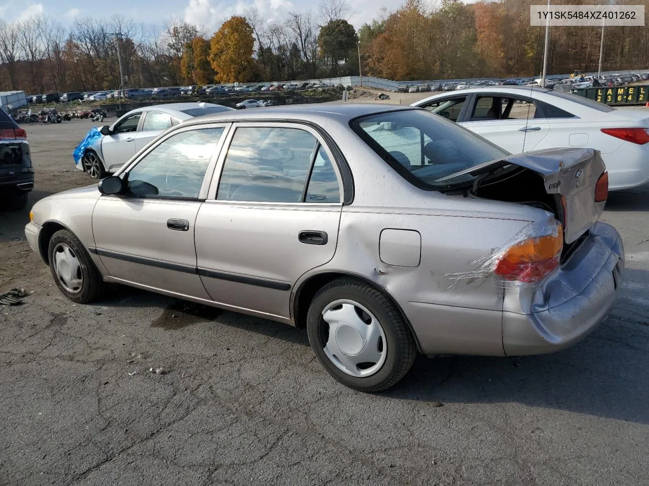 1999 Chevrolet Geo Prizm Base VIN: 1Y1SK5484XZ401262 Lot: 78032974