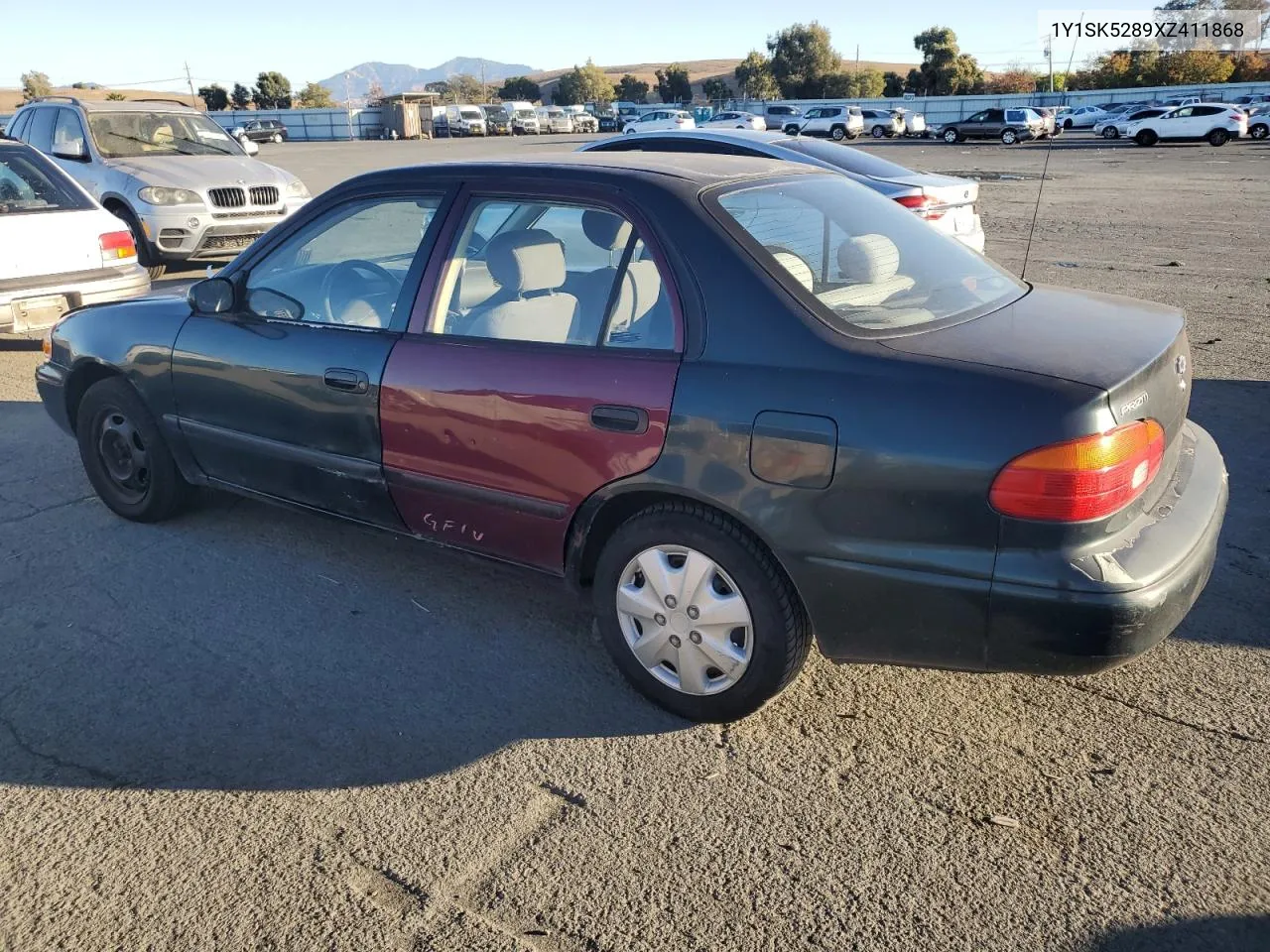 1999 Chevrolet Geo Prizm Base VIN: 1Y1SK5289XZ411868 Lot: 79348064