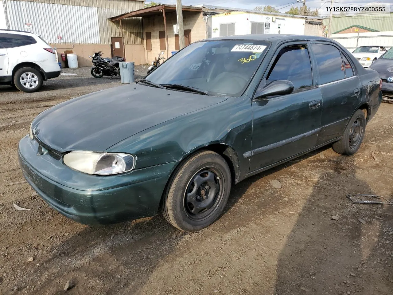 2000 Chevrolet Geo Prizm Base VIN: 1Y1SK5288YZ400555 Lot: 74744874