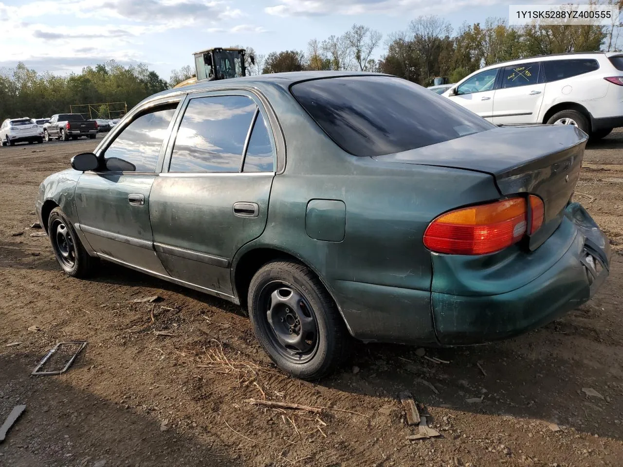 2000 Chevrolet Geo Prizm Base VIN: 1Y1SK5288YZ400555 Lot: 74744874